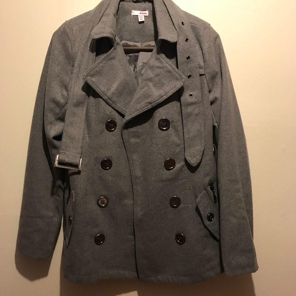 Bongo grey peacoat